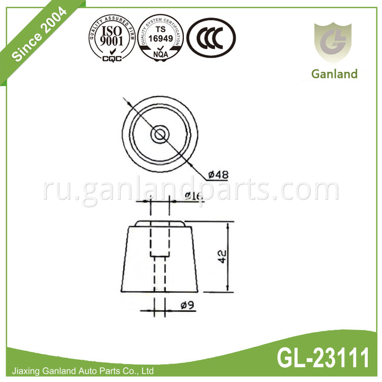 Rubber Door Buffer GL-23111